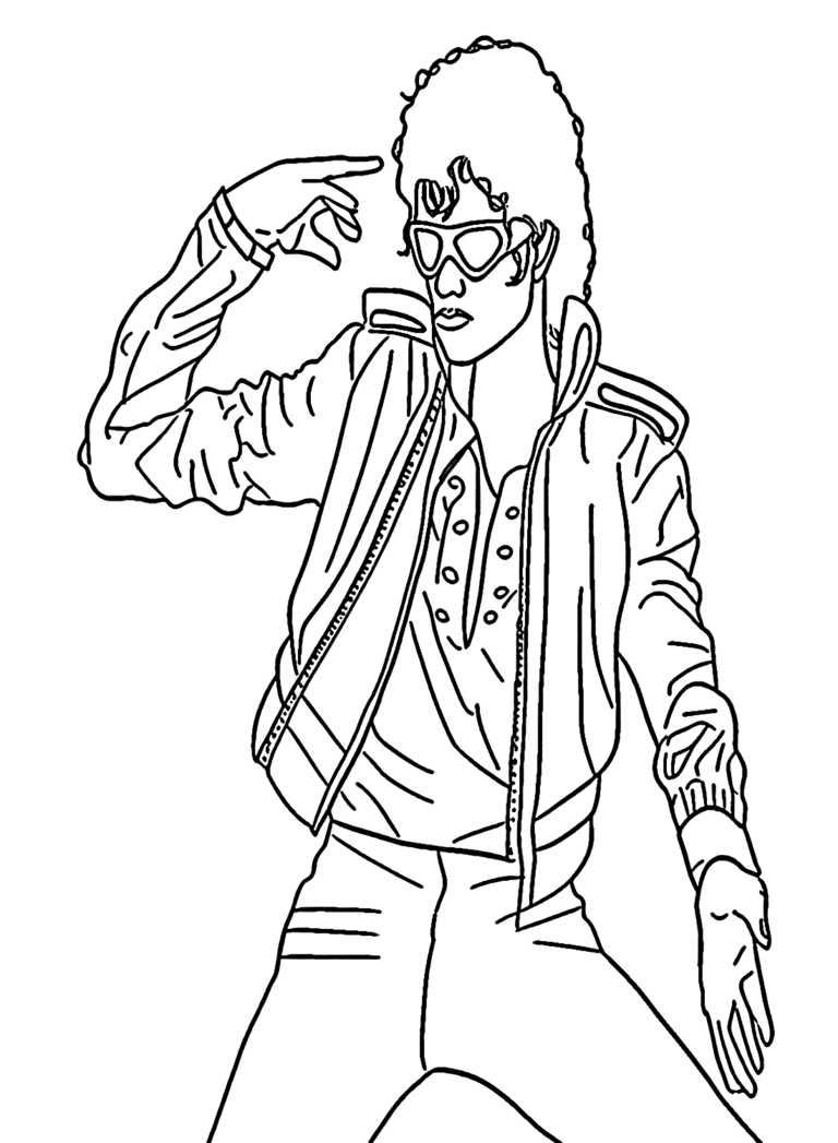 Michael Jackson Coloring Pages Printable for Free Download