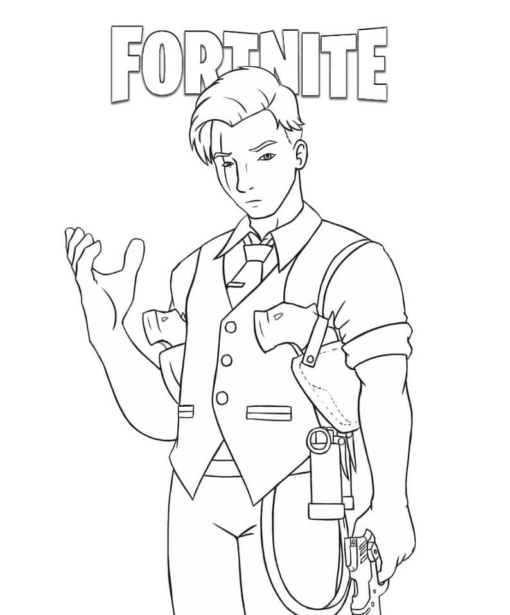 Midas Fortnite Coloring Pages Printable for Free Download