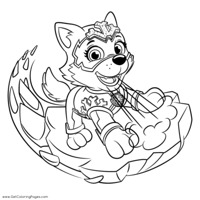 Paw Patrol Mighty Pups Coloring Pages Printable for Free Download