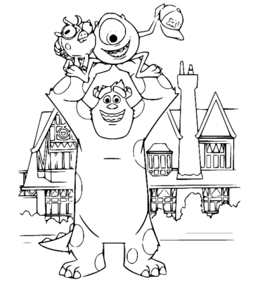 Monsters University Coloring Pages Printable for Free Download