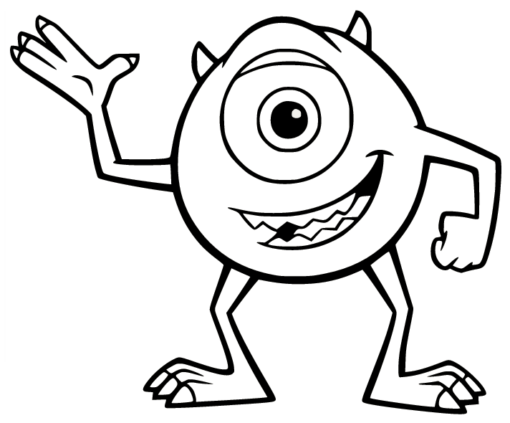 Monsters Inc Coloring Pages Printable for Free Download