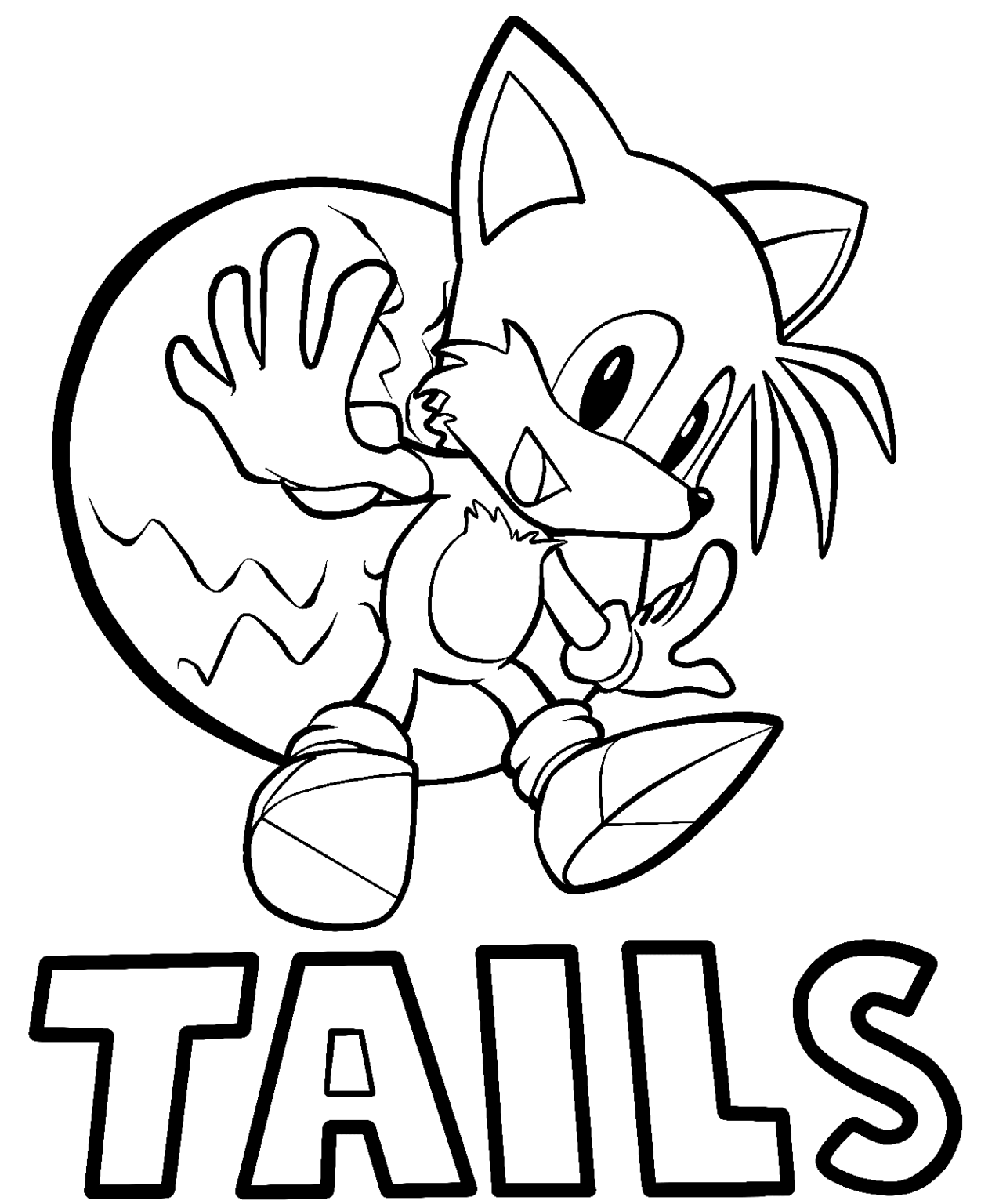 Tails Coloring Pages Printable for Free Download