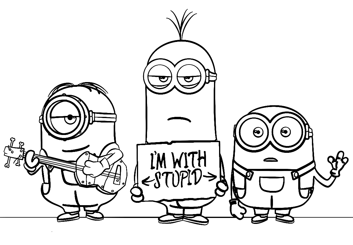 Minion Coloring Pages Printable for Free Download