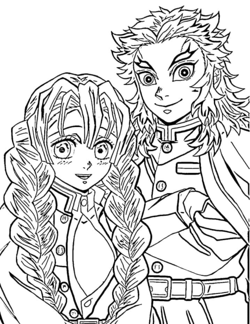 Mitsuri Kanroji Coloring Pages Printable for Free Download