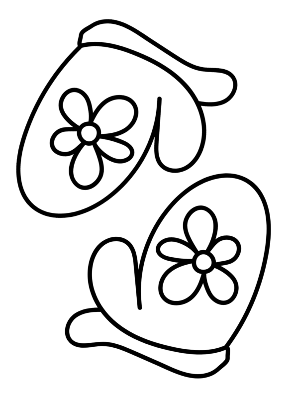 Mittens Coloring Pages Printable for Free Download