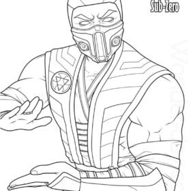 Mortal Kombat Coloring Pages Printable for Free Download