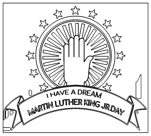 martin luther king jr coloring page i have a dream