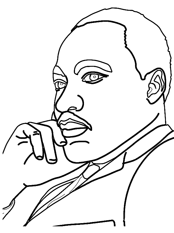 Martin Luther King Jr Coloring Pages Printable for Free Download