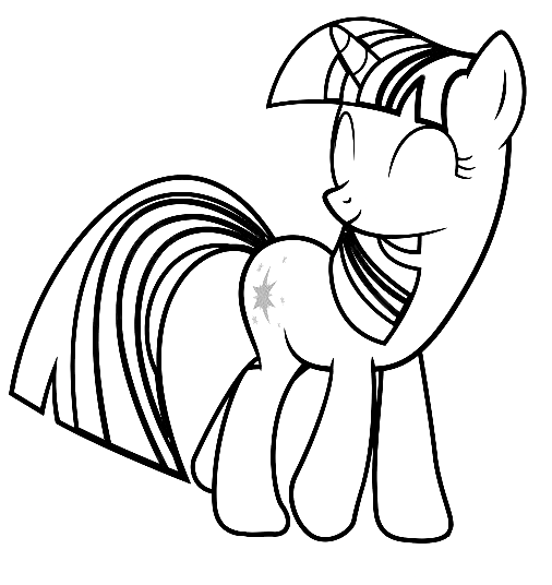 twilight sparkle coloring page