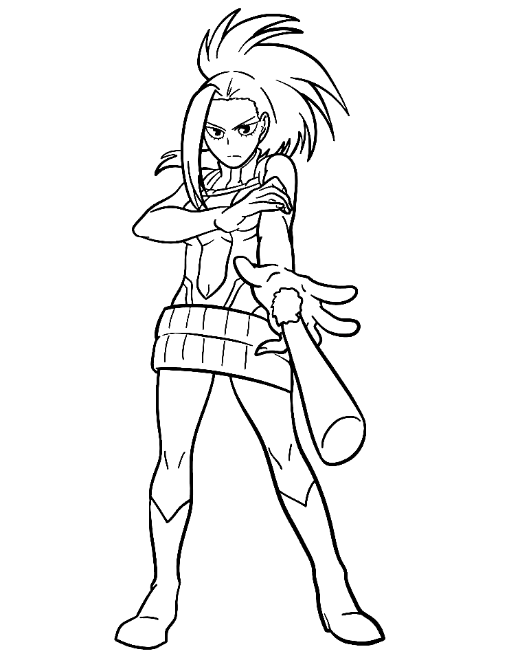 Momo Yaoyorozu Coloring Pages Printable for Free Download