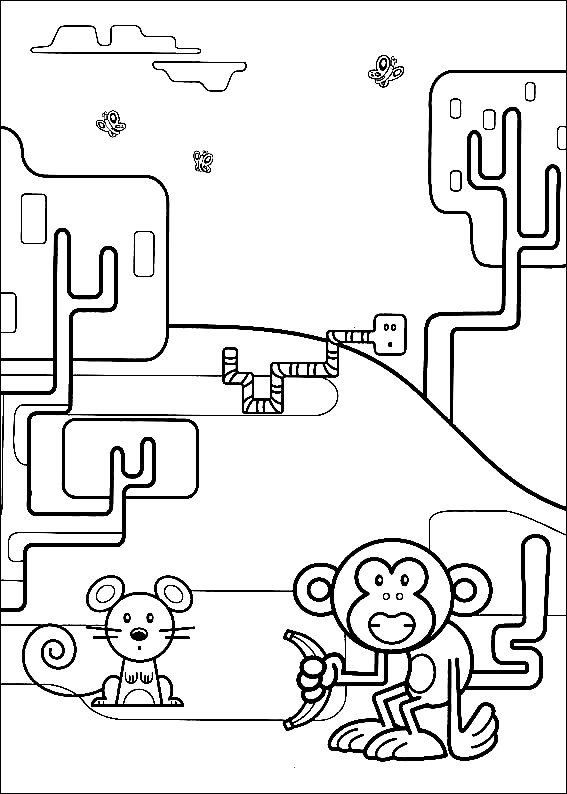 moo moo color pages wow wow wubbzy