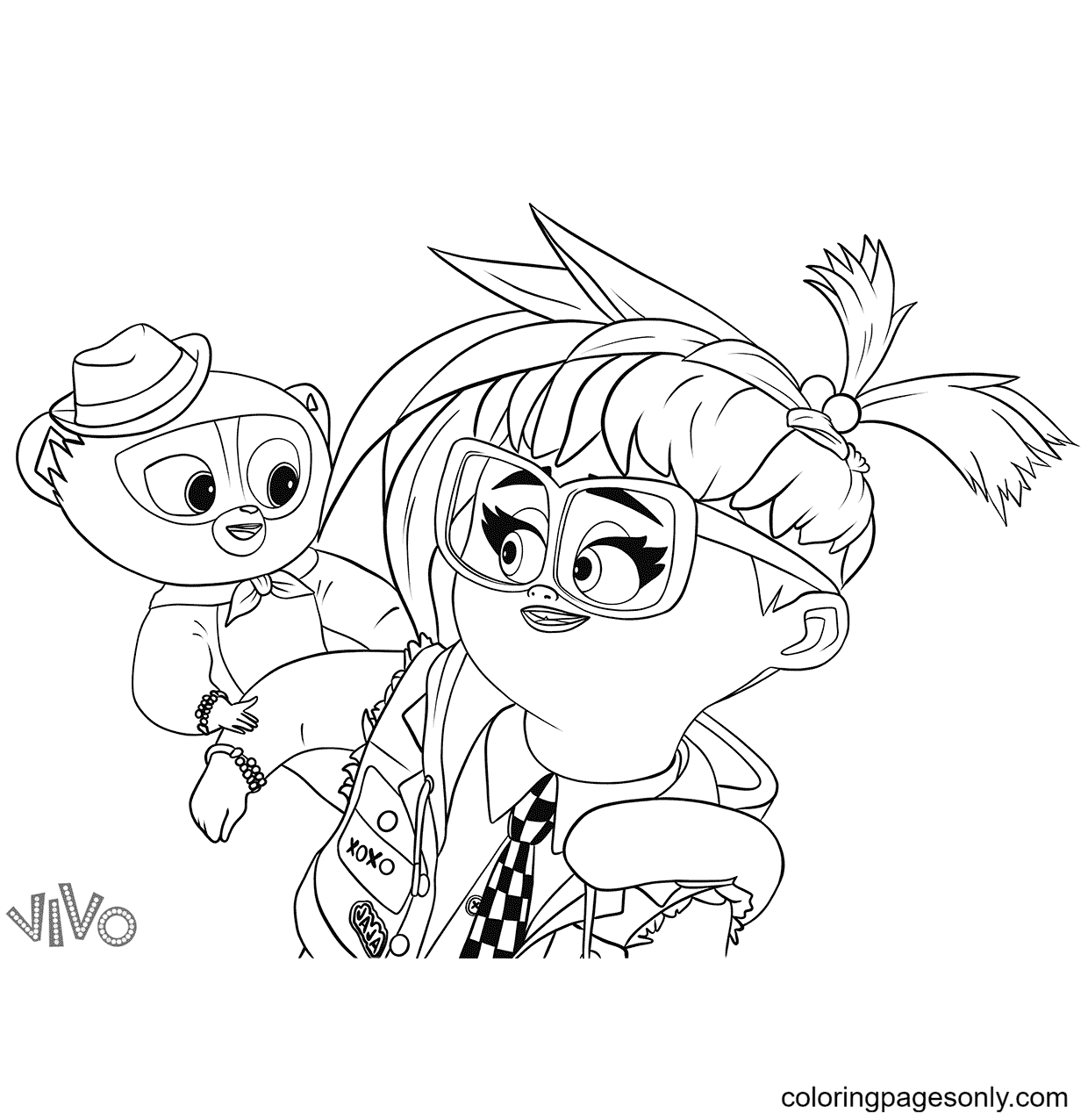 coloring pages of vivo