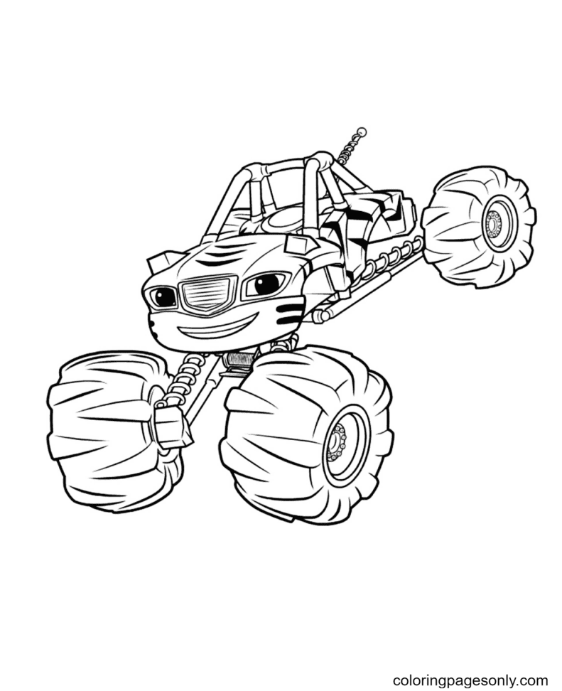 Monster Truck Coloring Pages Printable for Free Download