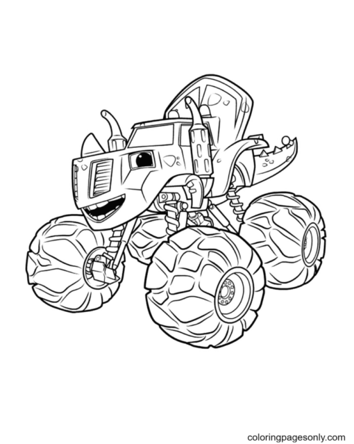 Monster Truck Coloring Pages Printable for Free Download