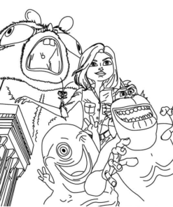 Monsters vs Aliens Coloring Pages Printable for Free Download