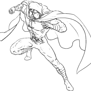 Moon Knight Coloring Pages Printable for Free Download