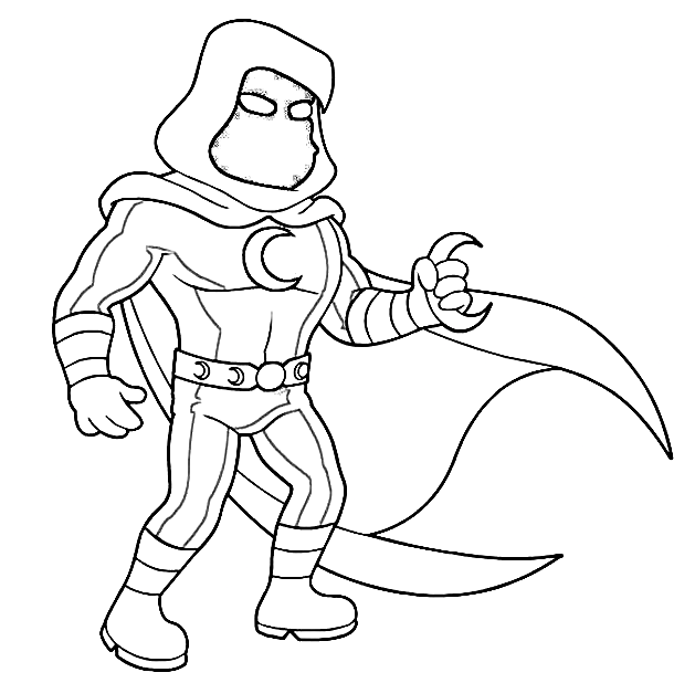 Moon Knight Coloring Pages Printable for Free Download