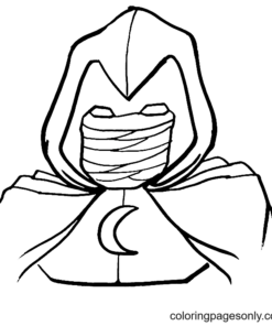 Moon Knight Coloring Pages Printable for Free Download