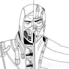 Mortal Kombat Coloring Pages Printable for Free Download