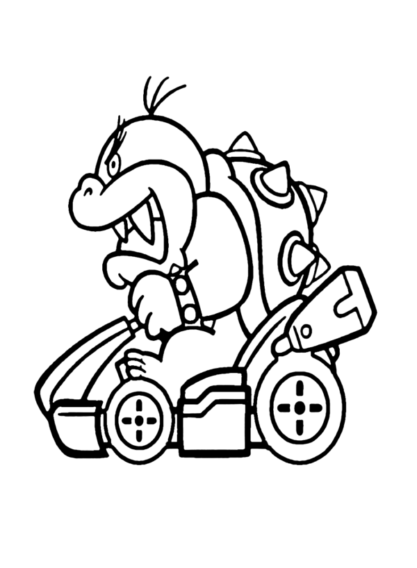 Mario Kart Coloring Pages Printable for Free Download