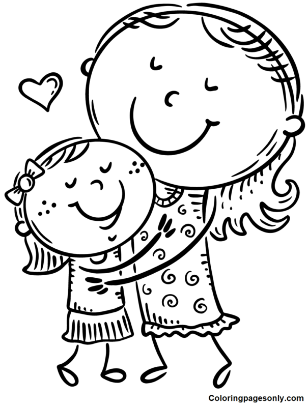 I Love Mom Coloring Pages Printable for Free Download