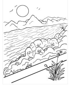 childrens coloring pages river