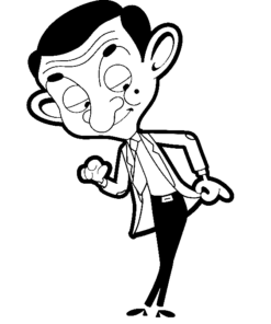 Mr. Bean Coloring Pages Printable for Free Download