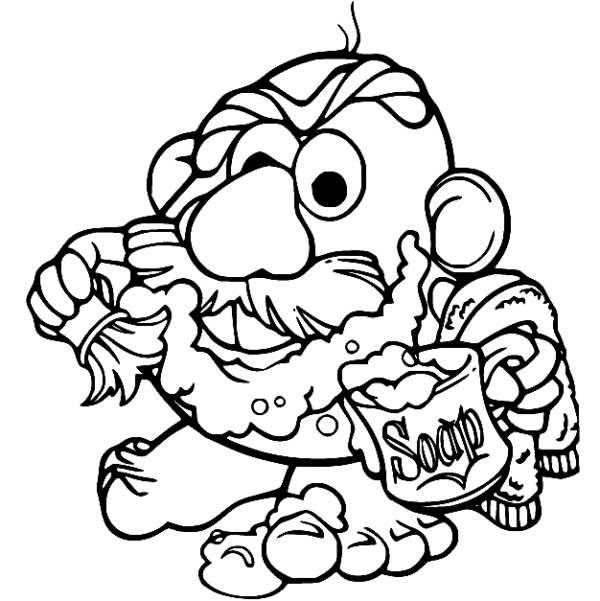 Mr Potato Head Coloring Pages Printable for Free Download