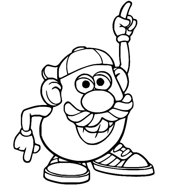 Mr Potato Head Coloring Pages Printable for Free Download