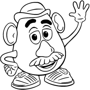 Mr Potato Head Coloring Pages Printable for Free Download