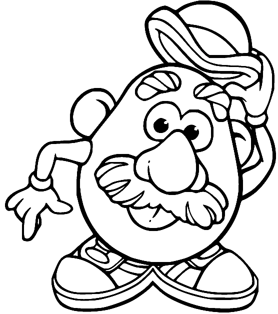 Mr Potato Head Coloring Pages Printable for Free Download