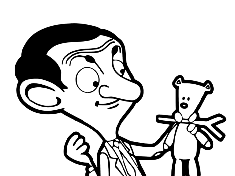 Mr. Bean Coloring Pages Printable For Free Download