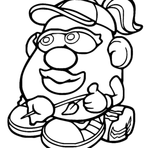 Mr Potato Head Coloring Pages Printable for Free Download