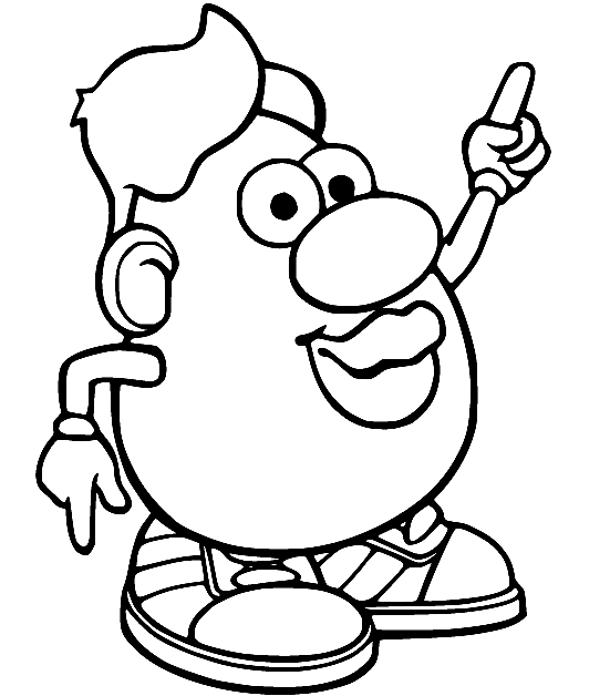 Mr Potato Head Coloring Pages Printable for Free Download
