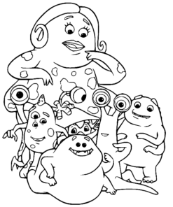 Monsters University Coloring Pages Printable for Free Download