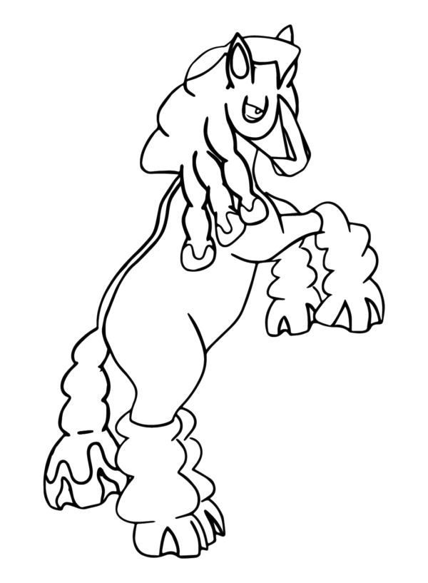 mudsdale coloring pages pokemon