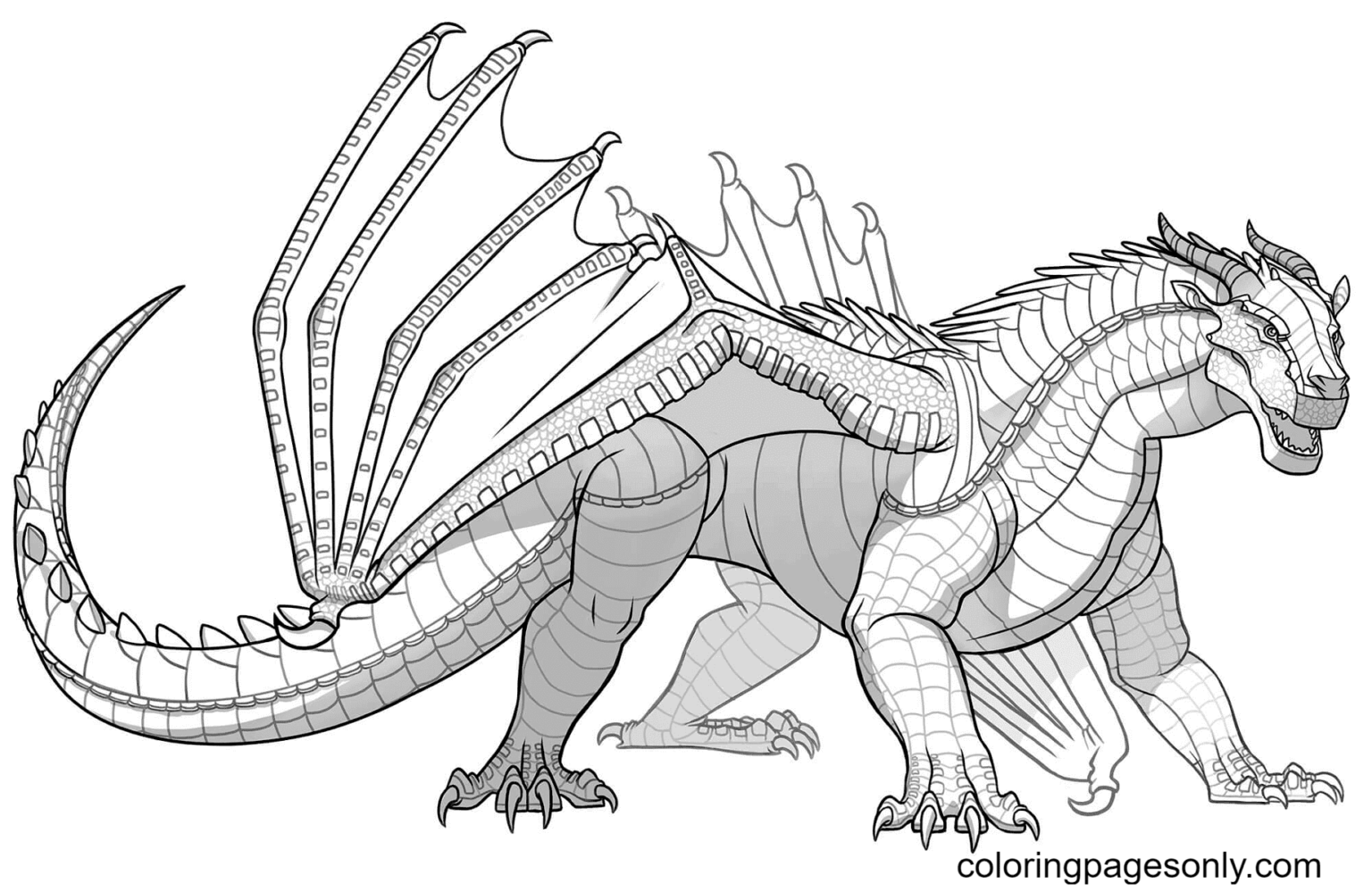 Wings Of Fire Coloring Pages Printable For Free Download