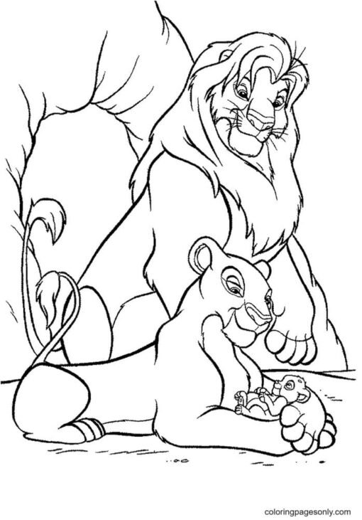 The Lion King Coloring Pages Printable for Free Download