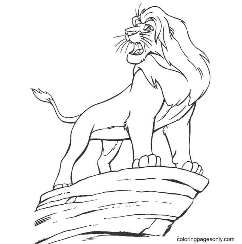 The Lion King Coloring Pages Printable for Free Download