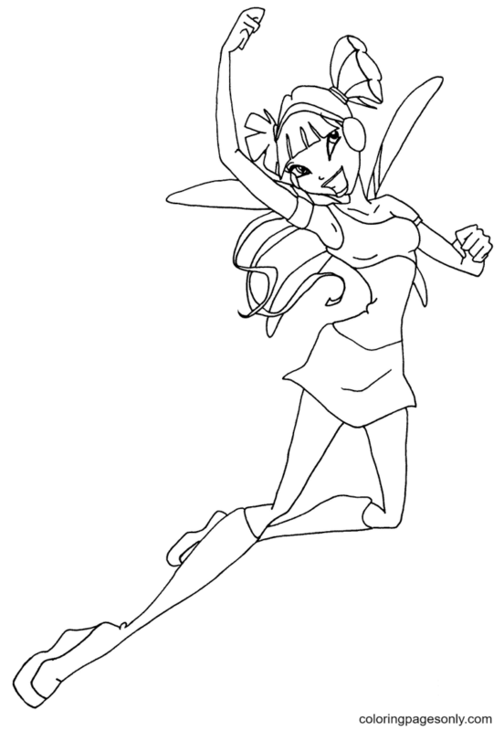 Winx Club Musa Coloring Pages Printable For Free Download