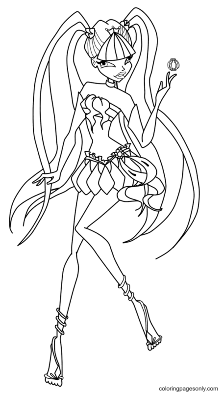 Winx Club Musa Coloring Pages Printable for Free Download