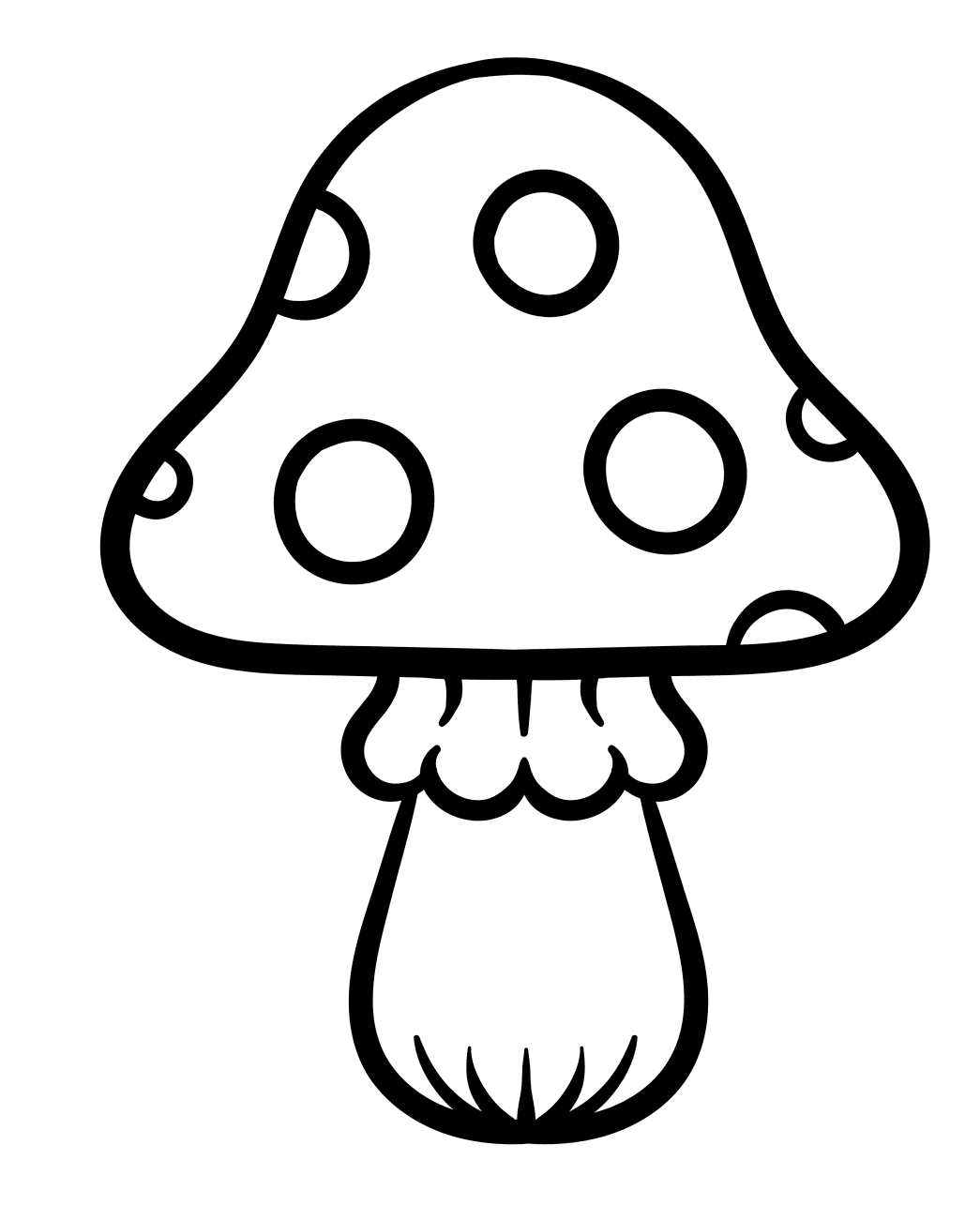 Mushroom Coloring Pages Printable for Free Download