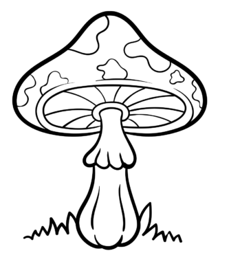 Mushroom Coloring Pages Printable for Free Download