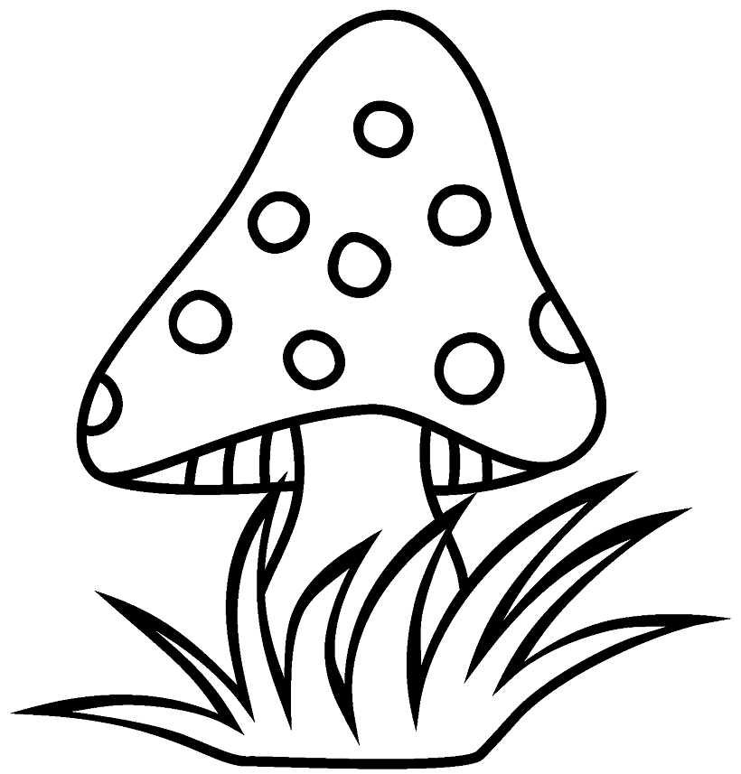 Mushroom Coloring Pages Printable for Free Download