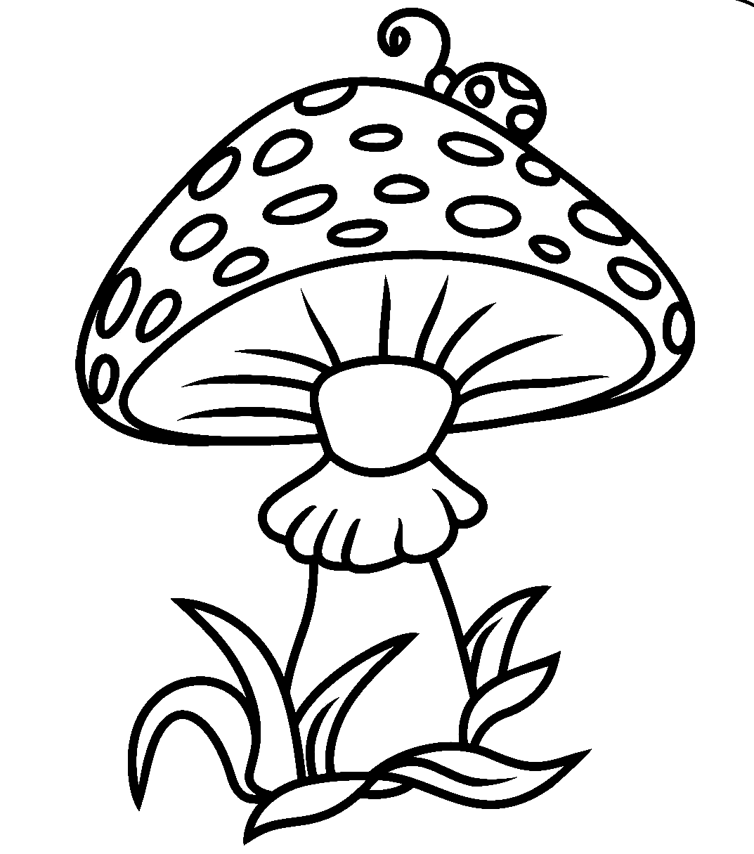 Mushroom Coloring Pages Printable for Free Download
