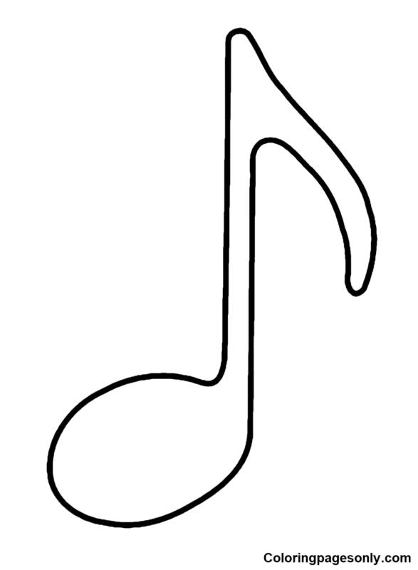 Music Notes Coloring Pages Printable for Free Download