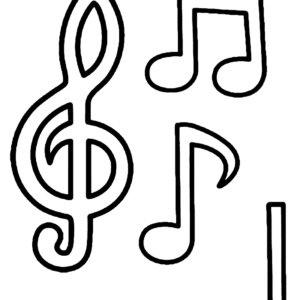 Music Notes Coloring Pages Printable for Free Download