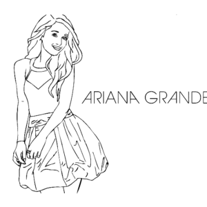 Ariana Grande Coloring Pages Printable for Free Download