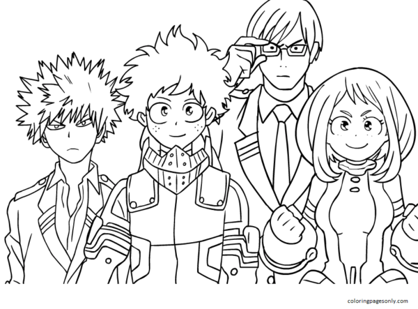 Uraraka Coloring Pages Printable for Free Download