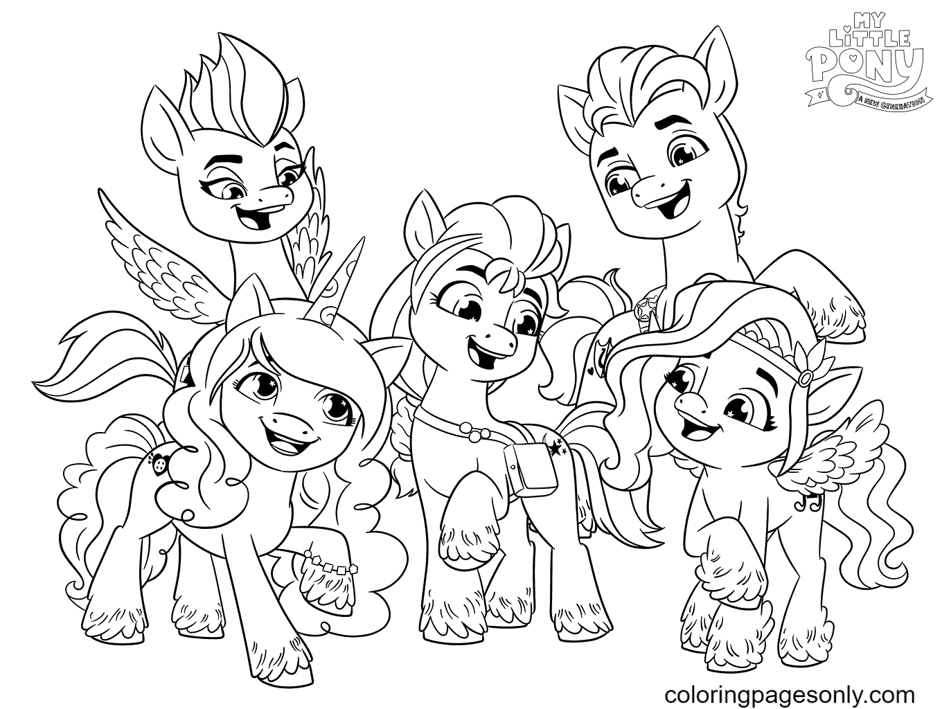 My Little Pony Coloring Pages-20 Page Coloring Book (Instant Download) 